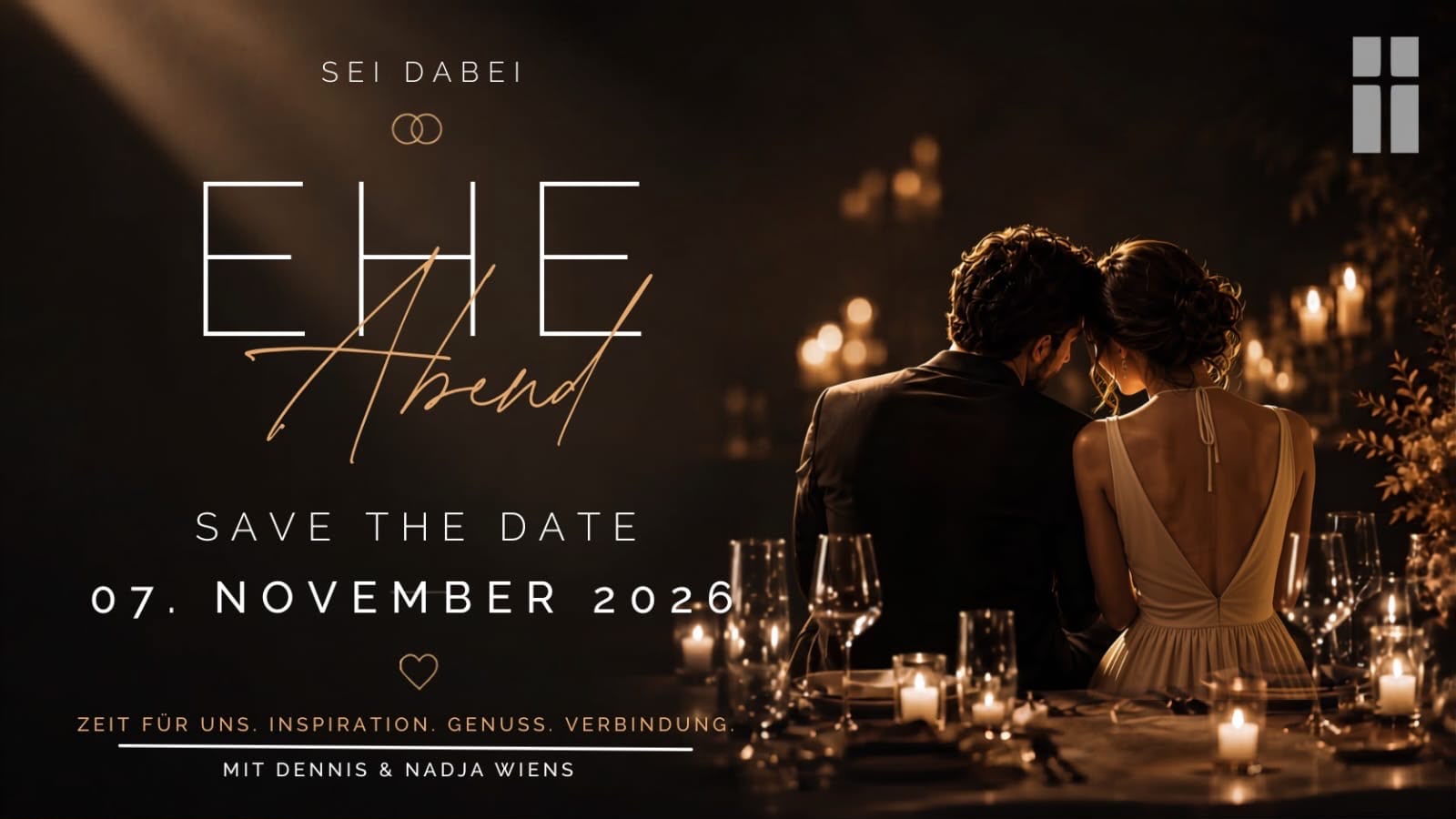 Save-the-Date-Motiv zum Eheabend am 7. November 2026